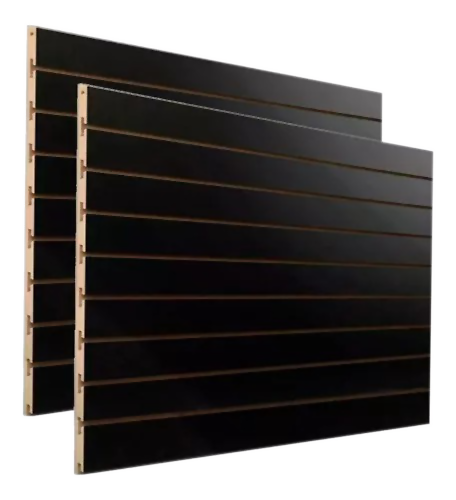 MDF Canaletado Preto
